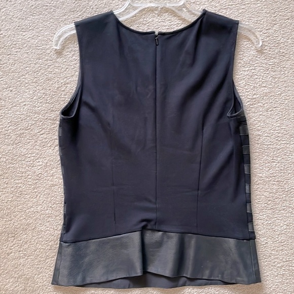 Theory striped lamb skin peplum top - Picture 2 of 12